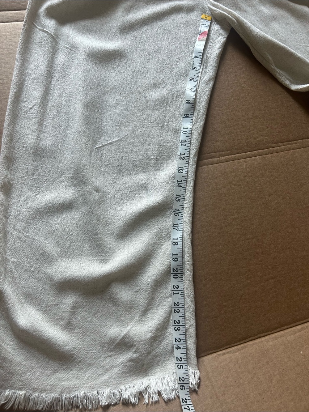 Umgee Wide Leg Pants in Light Natural - Picture 14 of 16